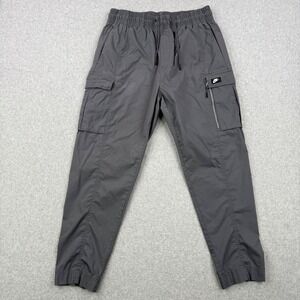 Nike Joggers Mens Large Gray Cargo Pants Sportswear Utility Tapered Activewear